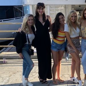 Deep v front pants romper jumpsuit